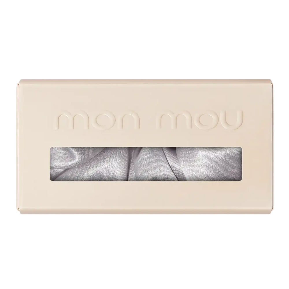 MON MOU Silk Large Scrunchie Pearl Gray - Об'ємна резинка для волосся з натурального шовку - фото №1 MON MOU Silk Large Scrunchie Pearl Gray - Об'ємна резинка для волосся з натурального шовку - фото №1